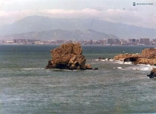 El peñón del cuervo hace 40 años